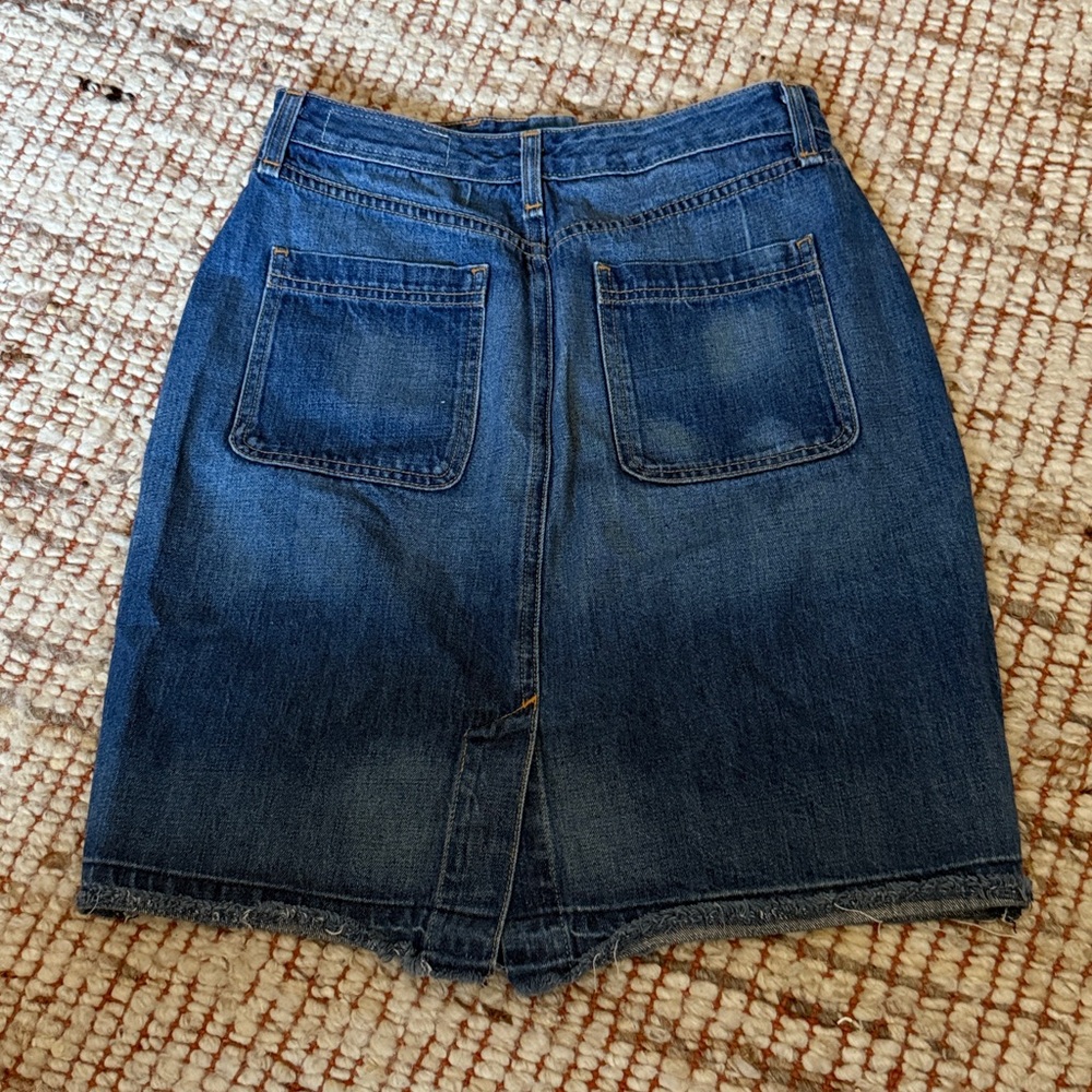 rag & bone Blue Denim Pencil Skirt - Picture 4 of 4